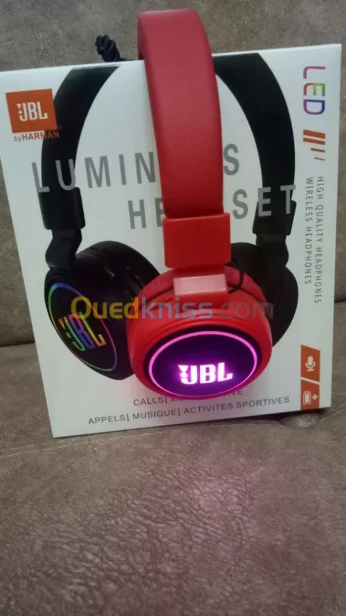 Casque sans fil JBL Bluetooth 5.0 LED