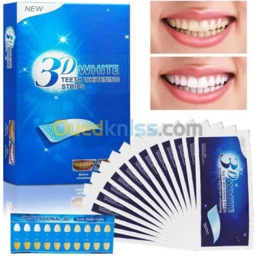3D White Teeth Whitening Strips