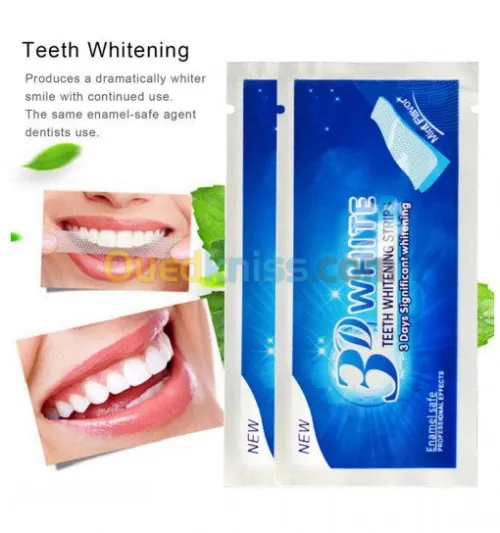3D White Teeth Whitening Strips