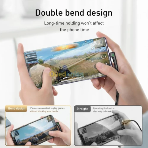 Cable Baseus Double Bend USB > Type C 