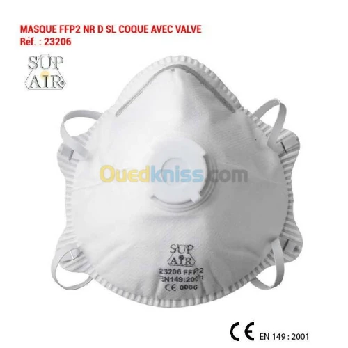 MASQUE FFP2 NR D SL COQUE 23206 