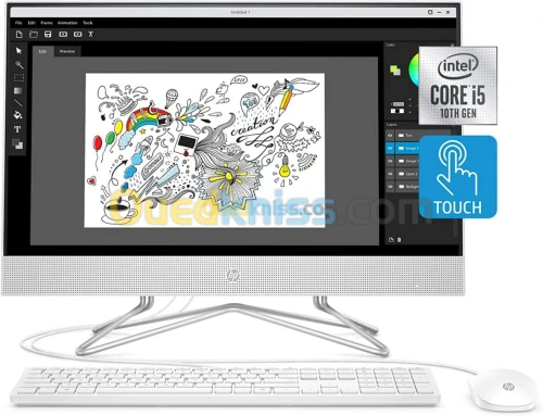 HP All In One 24 df0250nf Intel Core i5-1035G1 8Gb Ram 256Gb SSD 1Tb HDD Nvidia MX330 24" Tactile 