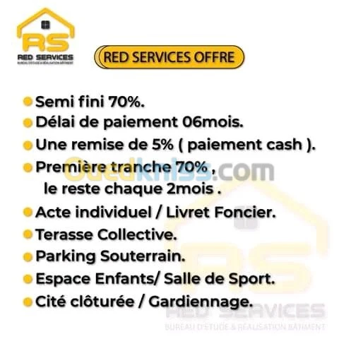 Vente Appartement F4 Alger Bordj el kiffan