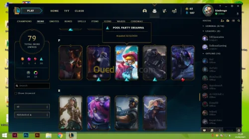 compte League of legends full champs 
