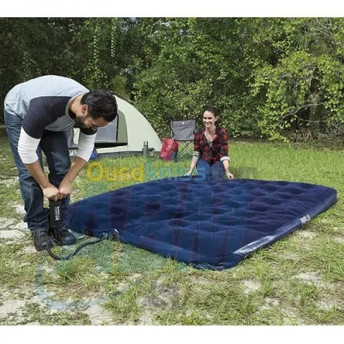 Matelas gonflable camping 203 x 183 x 22 cm -2 places 