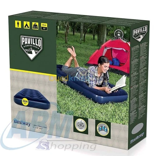 Matelas gonflable 185 x 76 x 22 cm -Bestway  (F) 