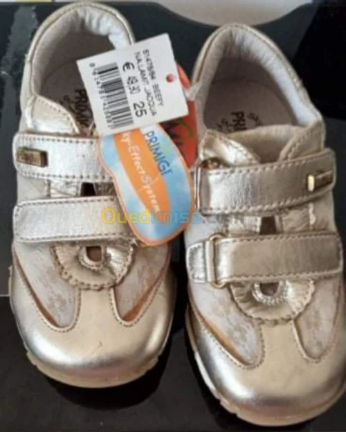 Basket cuir Italien pour petite fille 