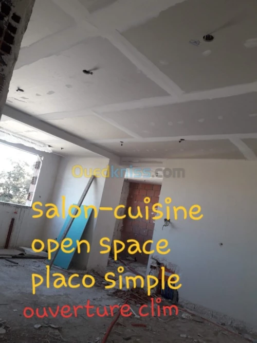 Placoplatre faux plafond cloison decor