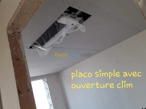 Placoplatre faux plafond cloison decor