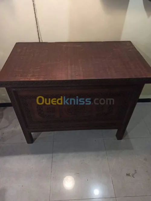 Coffre style berbere acajou à tiroirs LIQUIDATION