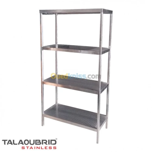 Rayonnage perforé en INOX 