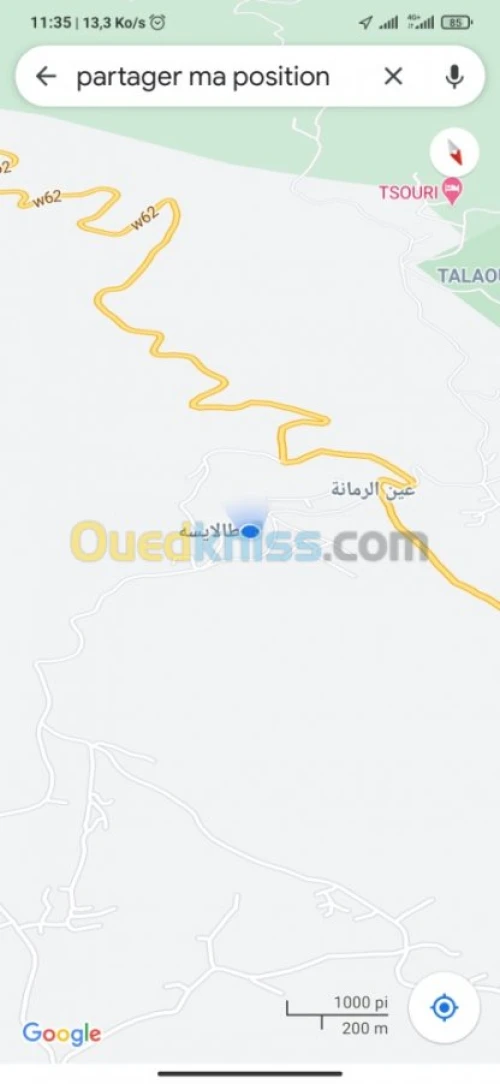 Vente Terrain Blida Mouzaia