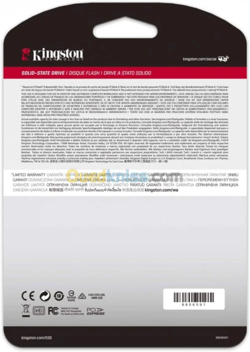 Kingston A2000 500 GO / 1 To SSD Nvme M.2 2280
