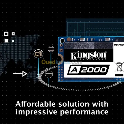 Kingston A2000 500 GO / 1 To SSD Nvme M.2 2280