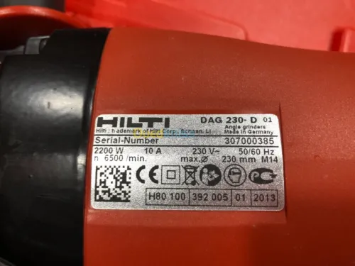 Tronçonneuse Hilti DAG 230 D