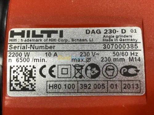 Tronçonneuse Hilti DAG 230 D