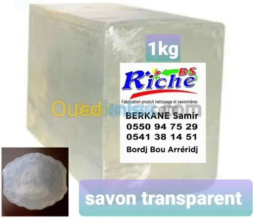 Savon glycerine transparent bio