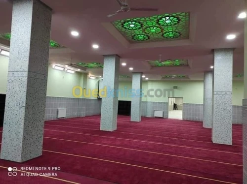 بيع و تركيب افرشة المساجد mosquée