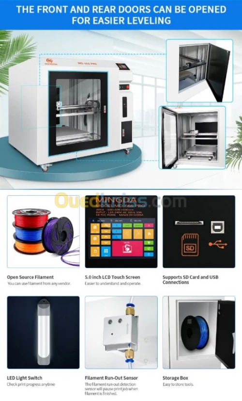 MD-666 PRO Machine d’impression 3D