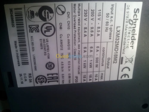 servomoteur schneider +driver