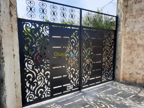 Rideau et porte automatique
