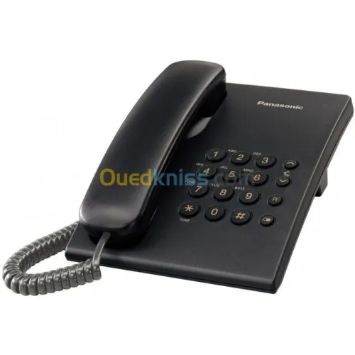 PANASONIC TS500MX Téléphone fixe filaire pour maison et bureau avec volume réglable et redial