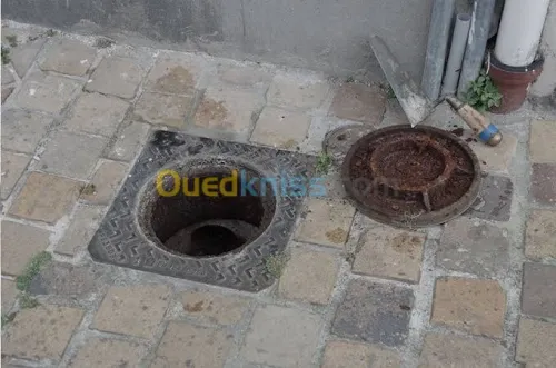 Débouchage conduite vidange fosse 