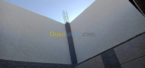 Monocouche mouchete écrasé façade 