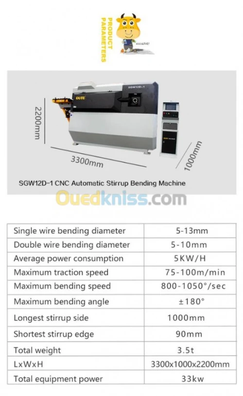   Cadreuse automatique gute SGW12D-1