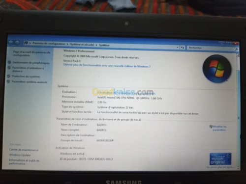 Samsung Notebook N100sp 