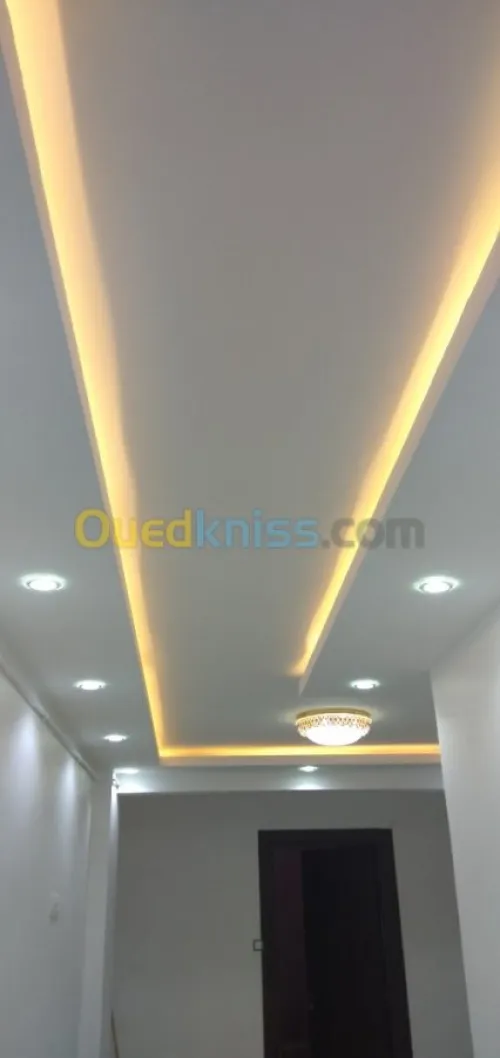 Électricité, climatiseur, placo BA13,P