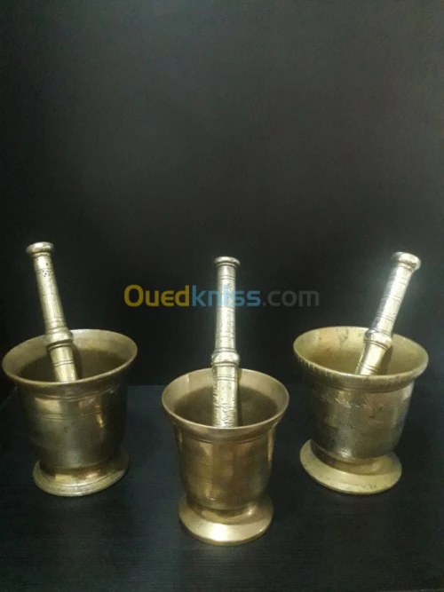 3 mortiers et pilons