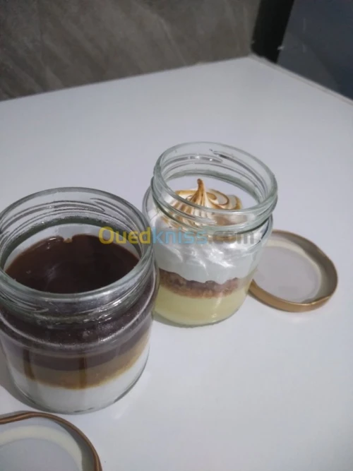 Vente desserts en pot