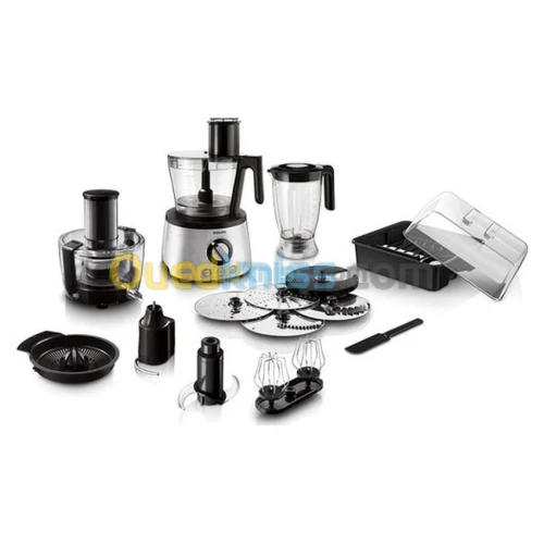 PHILIPS Robot De Cuisine 61 Fonctions 1300 Watts - Hr7778 - Noir