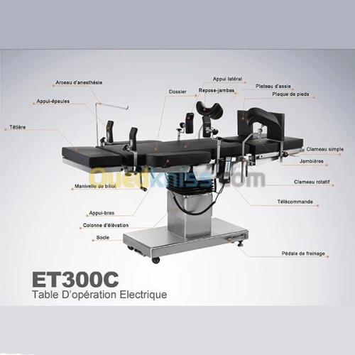 TABLE D’OPÉRATION DE CHIRURGIE ELECTRI