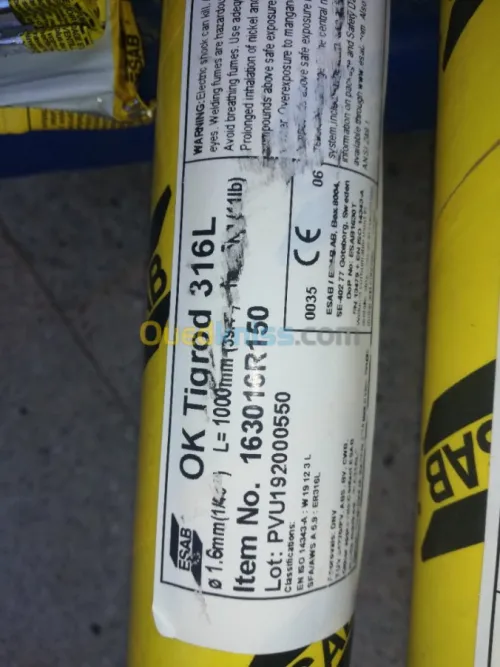 ESAB Métal d'apport INOX 316L