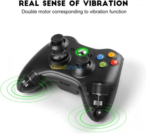 MANETTE XBOX 360 SANS FIL AVEC CONTRÔLEUR GAMING CONFORTABLE ET PRÉCIS