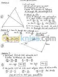 cours de mathématiques et physique