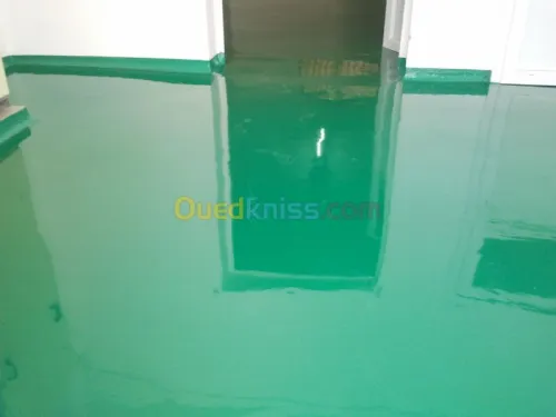 travaux et application de resines