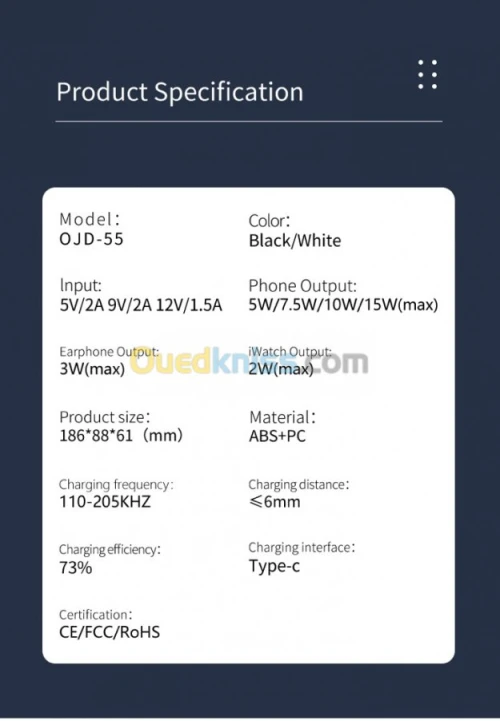 Chargeur 3in1 wireless 