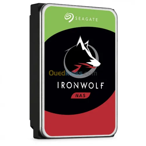 SEAGATE IRONWOLF NAS - DISQUE 8TB HDD - 3.5" SATA - RED NAS - 7200 RPM - cache 256 MO - CMR - ST8000VN004