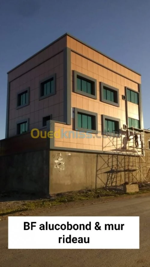 Decoration alucobond& mur ridou