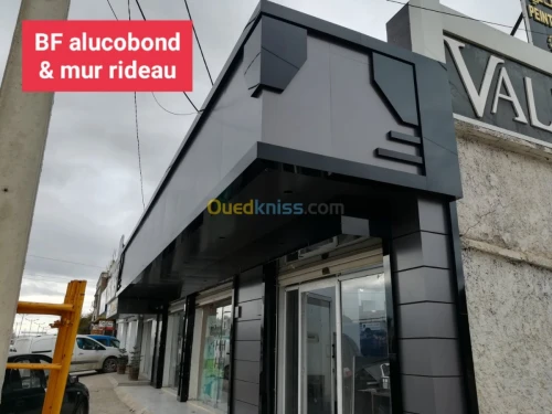 Decoration alucobond& mur ridou