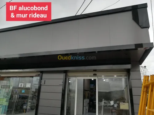 Decoration alucobond& mur ridou