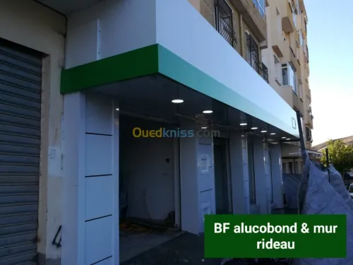 Decoration alucobond& mur ridou