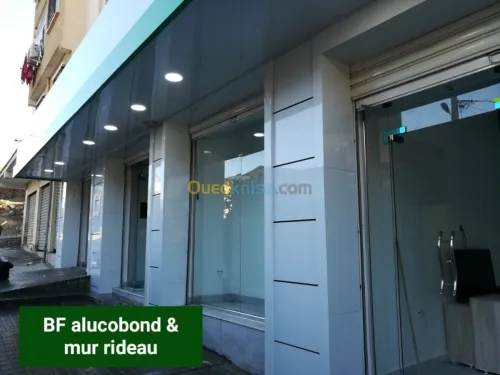 Decoration alucobond& mur ridou