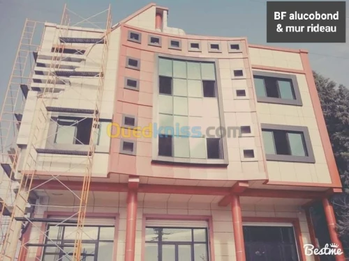 Decoration alucobond& mur ridou