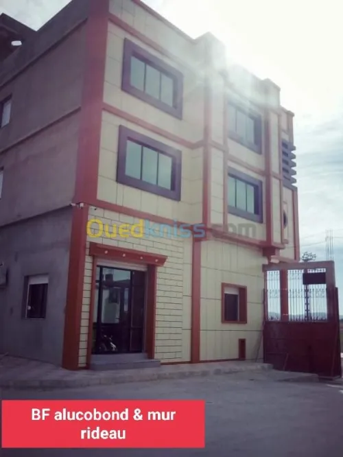 Decoration alucobond& mur ridou