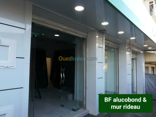 Decoration alucobond& mur ridou