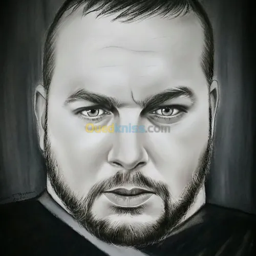 Portrait sur commande. 